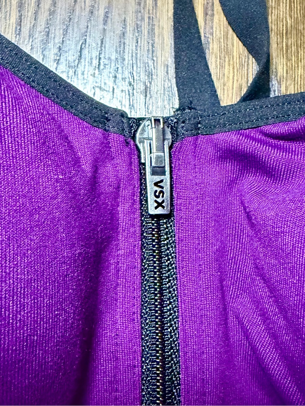 VSX Sport 38C High Support Underwired Zip Front Colorblock Racerback Bra - Picture 2 of 6